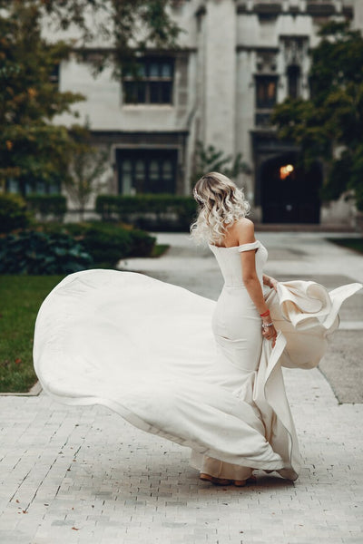 The Style and Sass of a Short Wedding Gown