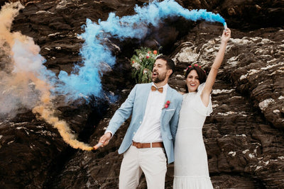 Colorful and Adorable Palm Springs Engagement Session