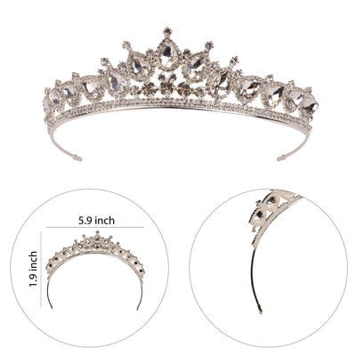 Light Elegant Bridal Crown Drop Shaped Crown for Henna Night