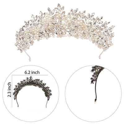 Flower Branch Crown for Women Elegant Bridal Hair Crown Women's Crown for Weddings