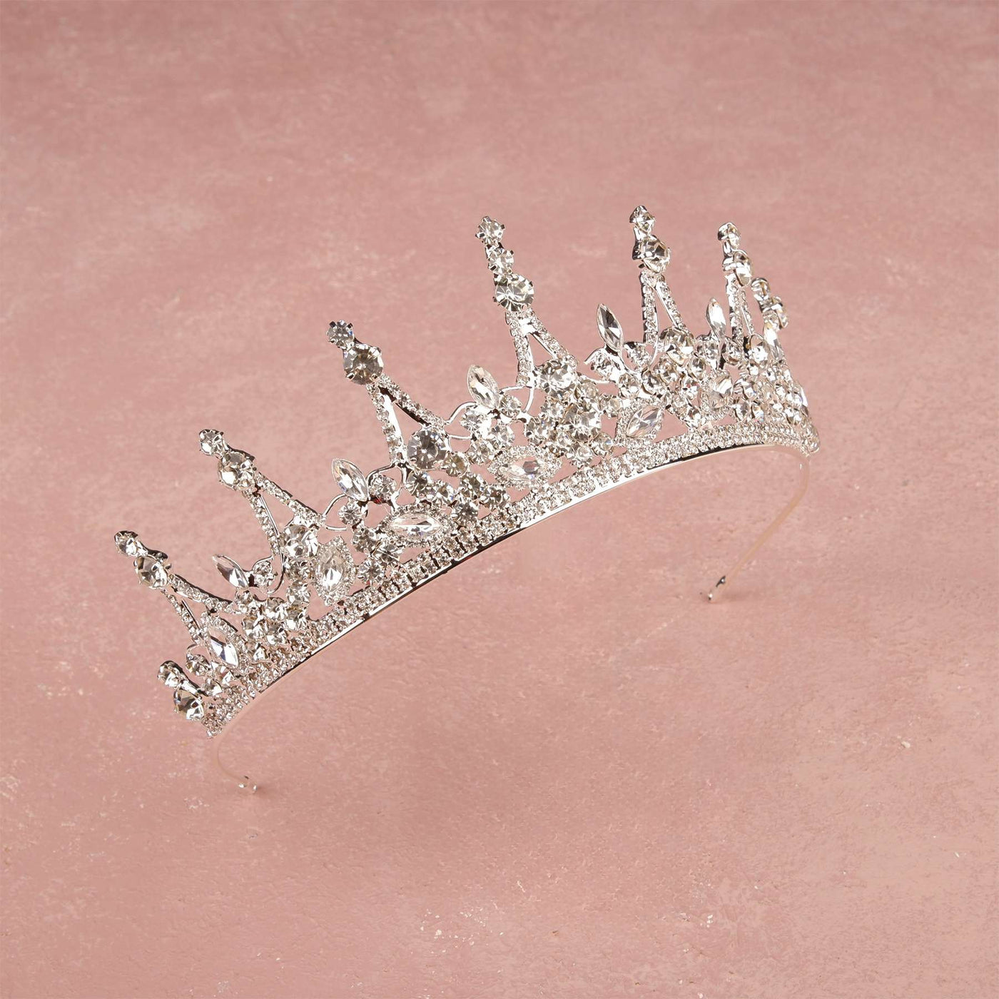 Royal Crown Crystal Stone Princess Wedding Crown for Women