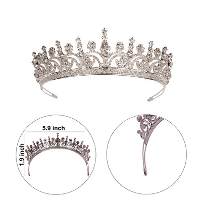 Swarovski crown Queen Wedding Crown Elegant Crystal Stone Crown