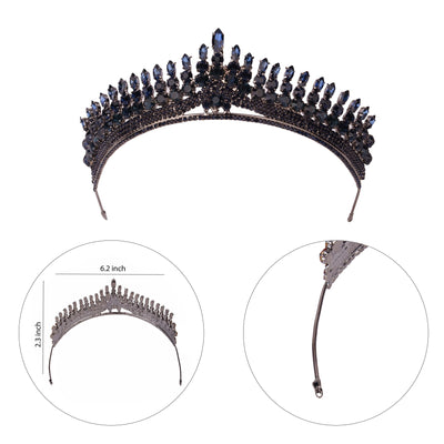 Antares Model Crown for Women Elegant Royal Crown for Proms and Parties