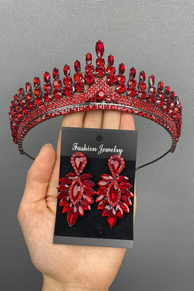 Anteras Bridal Henna Crown and Earrings