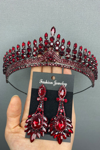 Anteras Bridal Henna Crown and Earrings