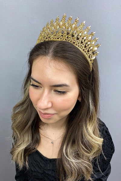 Anthracite Gold Henna Bridal Crown