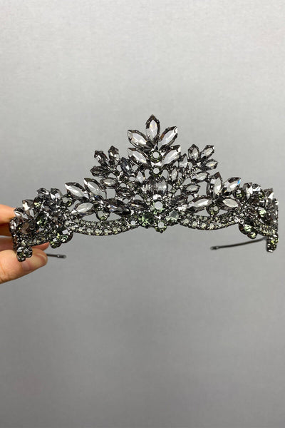 Anthracite Gray Berlin Model Bridal Henna Crown