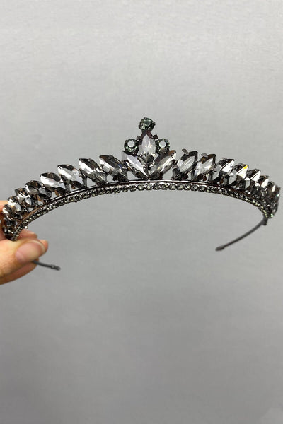 Anthracite Gray Ece Model Thin Bridal Henna Crown