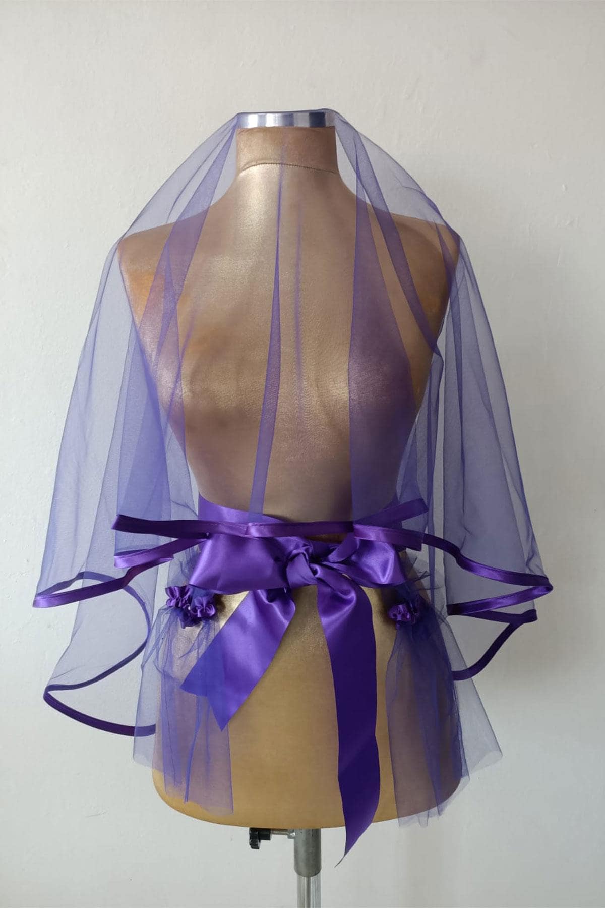 Elegant Bridal Face Covering Veil Women's Bridal Face Covering Veil Bridal Henna Night Veil with Waist Belt