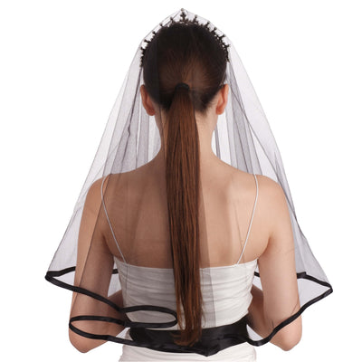 Elegant Bridal Face Covering Veil Women's Bridal Face Covering Veil Bridal Henna Night Veil with Waist Belt
