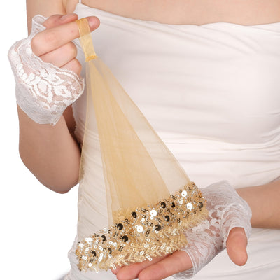 Beaded Party Handkerchief Special Costume Handkerchief for Brides Wedding Halay Handkerchief 1 Pcs