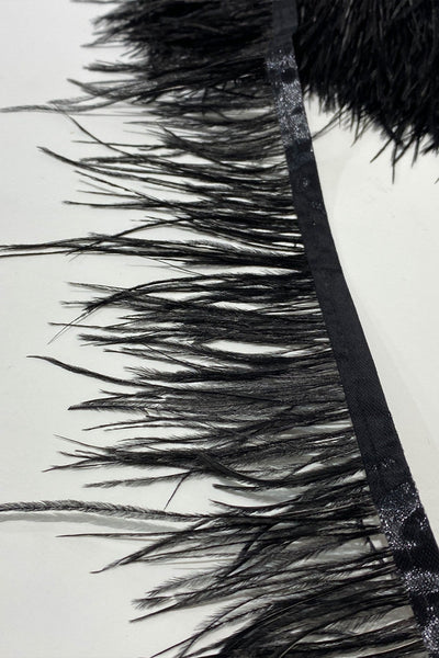 Black Ostrich Feather 5 Mt