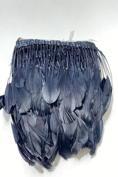 Black Malibu Ostrich Feather