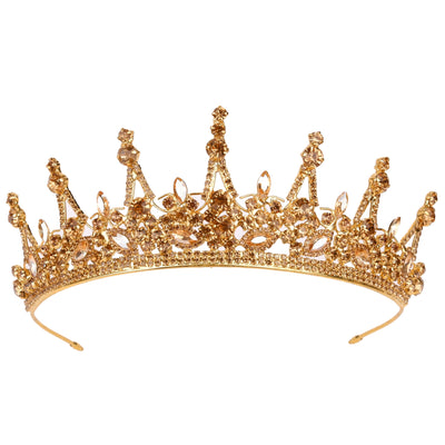 Royal Crown Crystal Stone Princess Wedding Crown for Women