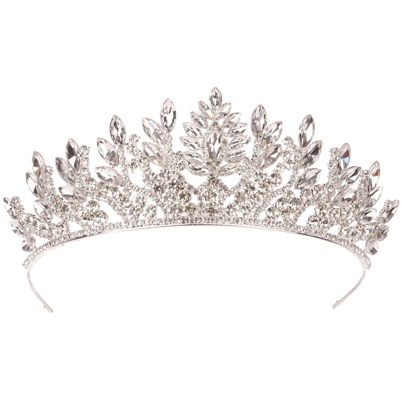 Bachelorette Crown with Crystal Stone Princess Crown for Wedding Day